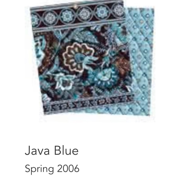 Java Blue Retired Vera Bradley Pattern Bowler - Picture 2 of 9